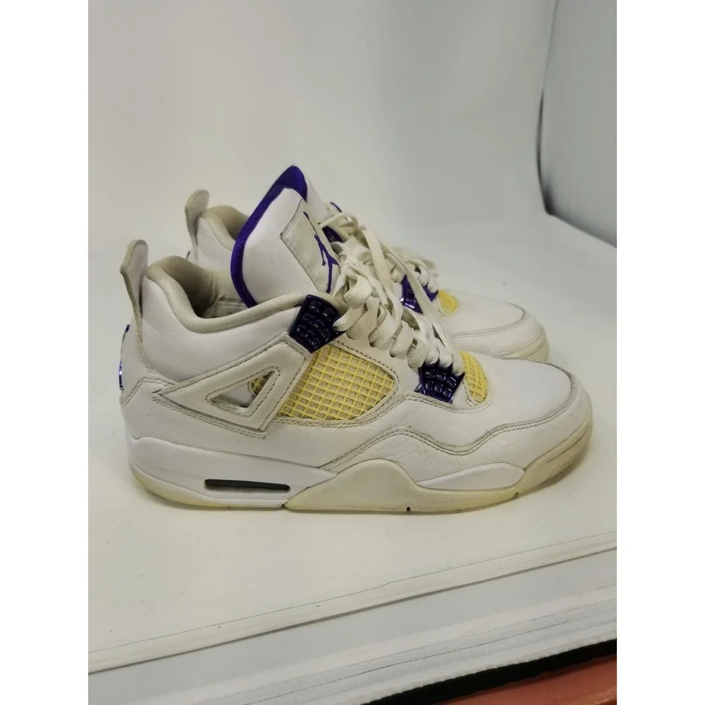 Jordan 4 Retro White Mid Purple Metallic Men's Size 8 CT8527-115